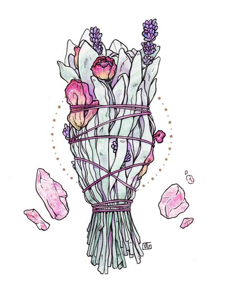 - @jessicaglaspyart on Instagram: “A smudge stick for Valentine’s Day 💘 Sage • Rose • Lavender • Rose Quartz 8x10 Art Prints, Witch Art, Smudge Sticks, Charcoal Drawing, Drawing Tutorials, Pics Art, Drawing Tips, Book Of Shadows, Pencil Art