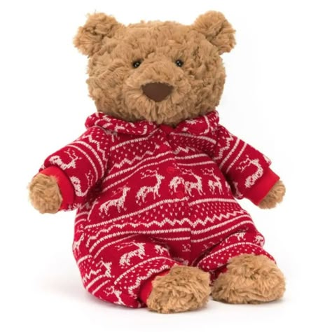 Bartholomew wears removable PJs with rolled tartan cuffs and embroidered buttons. There's even a gap for his little tail, so he can hibernate in comfort! Favorite jellycat!! The Pjs are adorable, and you can take them of. Features Tested to and passes the European Safety Standard for toys: EN71 parts 1, 2 & 3, for all ages. Suitable from birth. 30 degree Celsius wash only; do not tumble dry, dry clean or iron. Check all labels upon arrival of purchase. Dimensions: H10" x W 5" , Bartholomew Bear Winter Pajamas Bartholomew Bear, Winter Pyjamas, Golden Bear, The Nights, Winter Pajamas, Soft Book, Get Well Gifts, Plant Lover Gift, Activity Toys