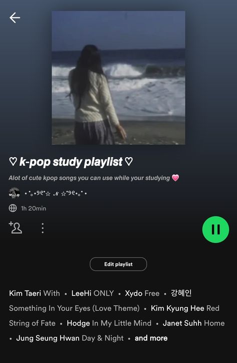 Kpop Study Playlist, Kpop Study, Study Playlist, My Spotify Playlist, Red String Of Fate, Seung Hwan, Spotify Playlists, Spotify Playlist, K Pop