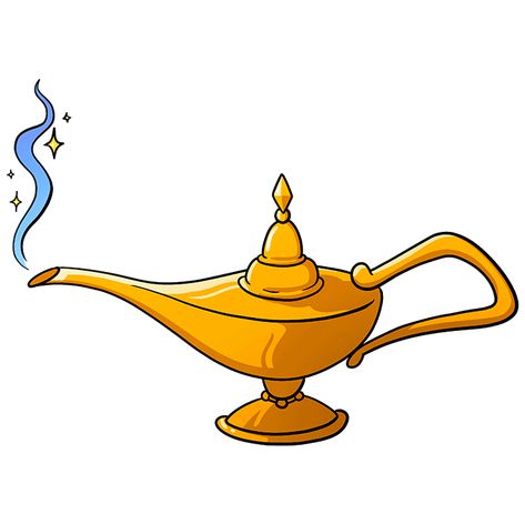 Genie Bottle Drawing, Aladdin Lamp Drawing, Genie Lamp Drawing, Aladdin Drawing, Genie Lantern, Lamp Drawing, Lantern Drawing, Genie Aladdin, Genie In A Bottle