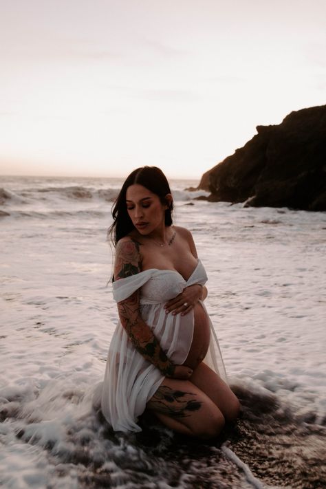 Girly Maternity Pictures, Swim Maternity Photos, Beach Maternity Photos Couples In Water, Outdoor Water Maternity Photos, In The Water Maternity Photos, Pregnant Water Photoshoot, Pregnant Photoshoot At The Beach, Maternity Photoshoot In Water, Maternity Photo Beach Ideas