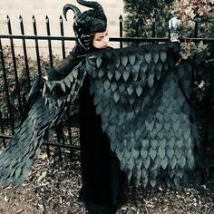 Black Maleficent, Bird Costume Kids, Maleficent Costume Diy, Crow Wings, Sleeping Beauty Fairy Tale, Arm Wings, Wings Halloween Costume, Maleficent Wings, Flying Kiss