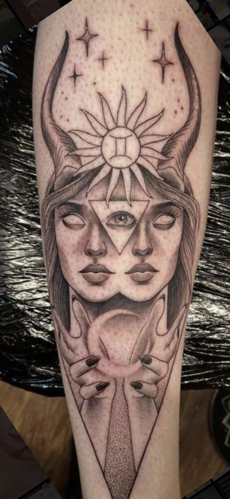 Gemini Tattoo Designs, Gemini Tattoo, Body Is A Temple, Face Tattoo, Taurus And Gemini, Art Tattoos, Body Mods, Tattoo Idea, Cute Tattoos