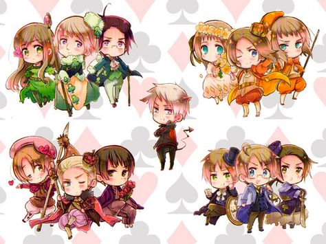 The 4 Kingdoms + 1 Joker Hetalia Characters, Hetalia Fanart, Hetalia Axis Powers, Chibi Characters, Axis Powers, Hetalia, Beautiful World, Picture Book, Manga Anime