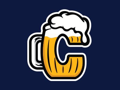 Beer Chuggers Logo by Ryan Davis on Dribbble Beer Design Ideas, Beer Typography, Craft Beer Logo, Beer Logo Design, Lion King Animals, Beverage Design, Brewery Logo, Beer Illustration, Fantasy Logo