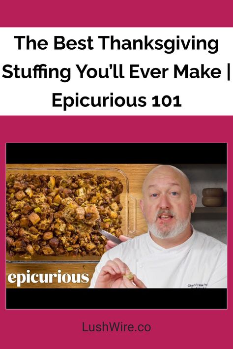 The Best Thanksgiving Stuffing You’ll Ever Make | Epicurious 101 Best Thanksgiving Stuffing, Warming Recipes, Moist Stuffing, Thanksgiving Stuffing Recipe, Epicurious Recipes, Best Stuffing, Stuffing Recipes For Thanksgiving, Thanksgiving Stuffing, Stuffing Recipes