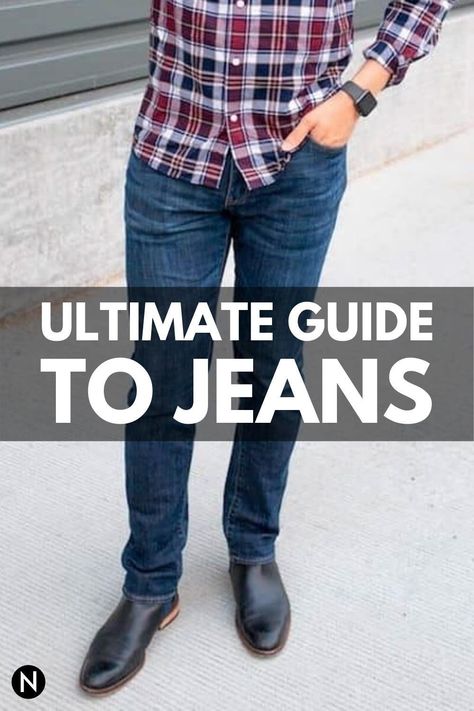 Denim is one of the most popular types of pants and when you wear it correctly, it’ll enhance how you look. Here’s your guide to wearing and buying jeans. #denim #jeans #outfits #menswear #fashion #style