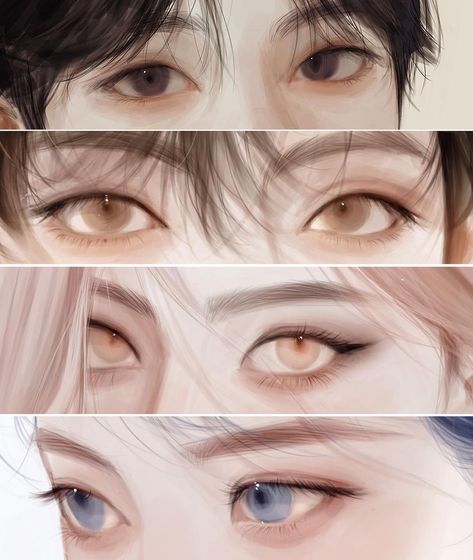 👀 얼굴 드로잉, Eye Drawing Tutorials, 얼굴 그리기, Ipad Drawings, Digital Art Beginner, Drawing Style, Anime Eye Drawing, Digital Painting Tutorials, Digital Art Anime