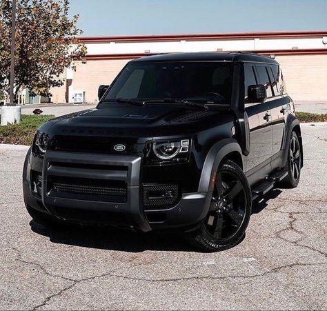 Forchunar Car, Black Land Rover Defender, Black Land Rover, Black Defender, Defender Land Rover, Defender Car, New Land Rover Defender, Range Rover Black, Car 4x4