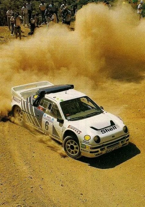 Ford RS200 rally car - Group B Ford Rs200, Rally Car Racing, Subaru Rally, Ford Rs, Race Car Driving, Rally Racing, Exotic Sports Cars, Ford Classic Cars, Car Driving