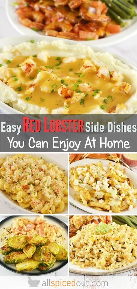 Easy Red Lobster Side Dishes You Can Make At Home Lobster Rice Recipes, Red Lobster Rice Pilaf Recipe, Red Lobster Mashed Potatoes, Red Lobster Copycat Recipes, Cheese Brussel Sprouts, Lobster Side Dishes, Red Lobster Recipes, Lobster Mashed Potatoes, Orzo Rice