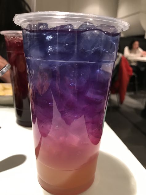 Galaxy Lemonade😍 Galaxy Lemonade, Galaxy Drink, Galaxy Theme Party Drinks, Galaxy Drinks Cocktails, Plastic Cup, Lemonade, Shot Glass, Tableware, Glass