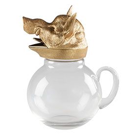 Hog's Head Pitcher Harry Potter Fish Tank, Hogs Head Harry Potter, Harry Potter Pencil Holder, Harry Potter Interior Design, Harry Potter Interior, Harry Potter Tableware, Brass Scales Harry Potter, Hogwarts Decor, Harry Potter Butter Beer