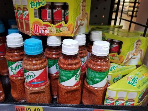 Can't live without it, Tajin!!!! Bride Jewelry, Gold Bride Jewelry, Bride Jewellery, Love Food, Condiments, Canning, Gold, Quick Saves