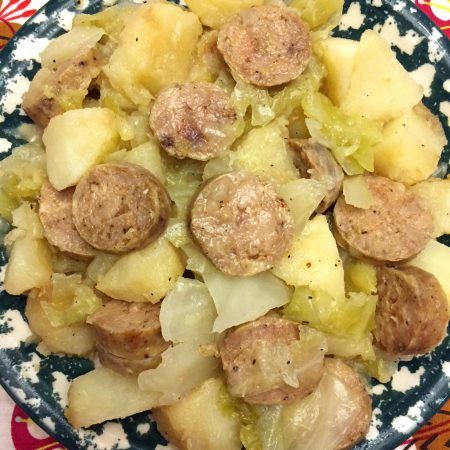 Kielbasa Cabbage And Potatoes, Bratwurst Stew, Kielbasa Cabbage, How To Cook Kielbasa, Kielbasa And Potatoes, Kielbasa And Cabbage, Easy Pressure Cooker Recipes, Cabbage And Potatoes, Sauteed Cabbage