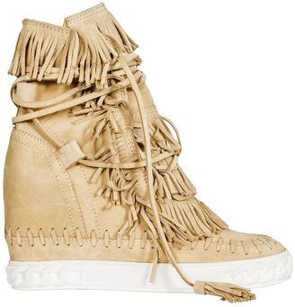 Suede Fringed Sneakers Fringe Sneakers, Stockholm Fashion, Suede Fringe, Bucket Bag, Combat Boots, Boots, Sneakers