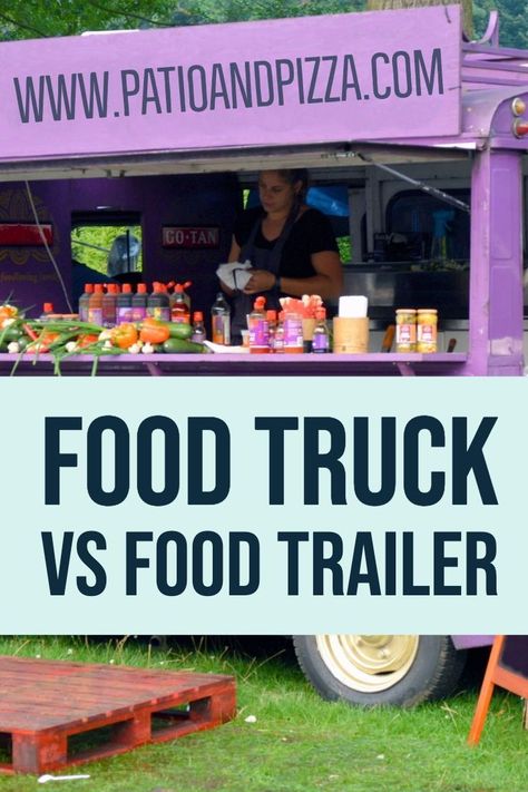 Food Truck vs Food Trailer:  What You Need To Know Food Truck Flooring, Food Truck Design Exterior, Food Truck Project, Mobil Bar, Pizza Trailer, Mobile Bakery, Food Truck Business Plan, Foodtrucks Ideas, Bbq Food Truck