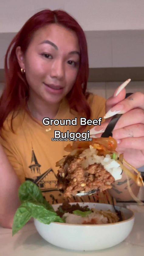 Cassie Yeung Recipes, Cassie Yeung, Ground Beef Bulgogi Recipe, Ground Beef Bulgogi, Beef Bulgogi Recipe, Bulgogi Recipe, Asian Pear, Bulgogi Beef, Bulgogi