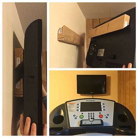 DiY tv wall mount.  Easy!  Cheap! Diy Tv Mount Ideas, Diy Tv Mount Hanging Tv, Renter Friendly Tv Wall Mount, Diy Wall Mount Tv, Diy Tv Mount, Diy Tv Wall Ideas, Diy Tv Mounting, Tv A Muro, Swivel Tv Stand