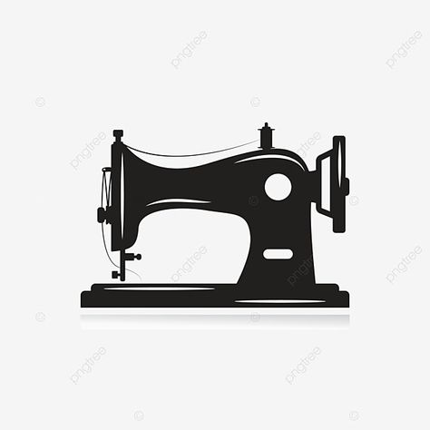 Tailoring Machine Images, Logo Jahit, Hair Poster Design, Sew Machine, Machine Logo, Machine Image, Stitching Machine, Sewing Logo, Illustration Simple