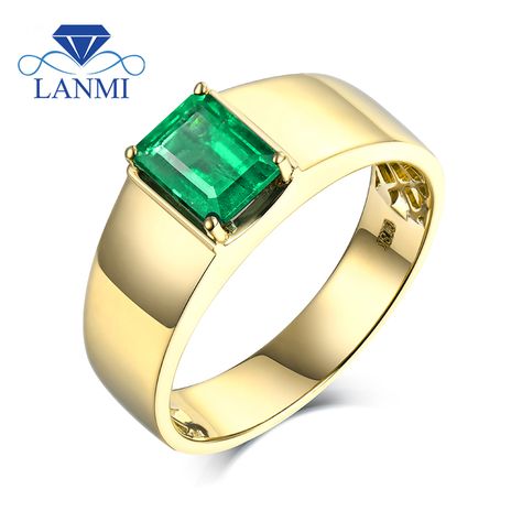 Simple Design Natural Colombia Emerald Men"s Ring without Diamond for Husband Fine Jewelry Wedding Gift Emerald Ring Designs, Man Rings, Mens Emerald Rings, Columbian Emeralds, Emerald Wedding Rings, Emerald Rings, Emerald Gem, Loving Gifts, Men's Wedding Ring