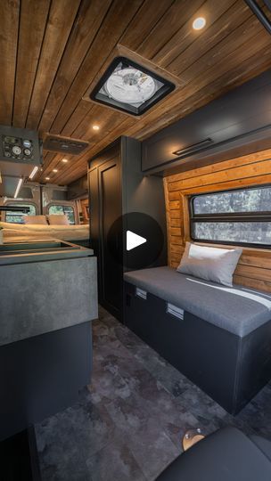 132K views · 15K reactions | Our “dark and moody” theme has gained a bunch of traction over the past year. Dark underlit cabinets in combo with the contrasting cedar slats create a calming and sophisticated ambiance inside your home on wheels. | Activan Conversions | leveviolao · Clocks - Coldplay Home On Wheels, Snow Fall, House On Wheels, Winter Is Coming, Dark Colors, The Snow, Colorful Interiors, The Mountain, Diy Home Decor