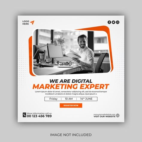 Digital marketing agency and corporate s... | Premium Psd #Freepik #psd #brochure #website-banner #digital-marketing #marketing-flyer Advertising Design Poster Marketing, Digital Marketing Brochure, Ad Poster Design, Social Media Images Design, Corporate Social Media, Bal Hanuman, Photography Studio Design, Derivatives Market, Quick Braids