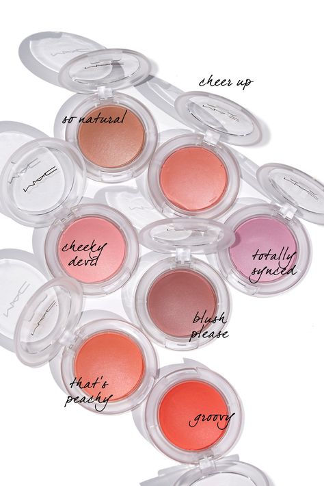 Mac Glow Play Blush, Peachy Lip, Blush Mac, Mac Beauty Products, Blush Collection, Mac Studio Fix Powder, Mac Blush, Designer Makeup, Loud And Clear