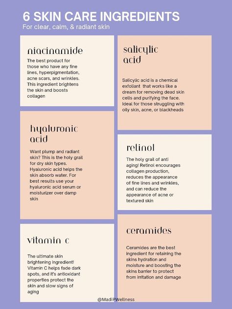 Skin Care Ingredients You Should Be Using! Ingredients For Acne, Salicylic Acid Benefits, Scalp Spa, Retinol For Acne, Acne Scaring, Face Mapping Acne, Acne Moisturizer, Acne Hyperpigmentation, Hair Detox