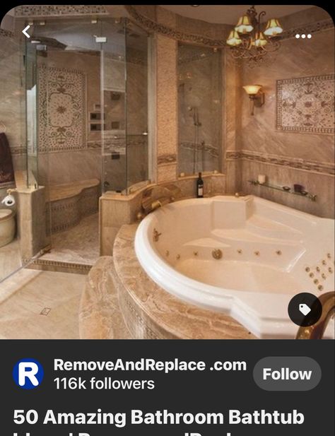 Bathroom Jacuzzi Tub Ideas, Jacuzzi Tub Bathroom, Bathroom Decor Modern Luxury, Jacuzzi Bathroom, Bathtub Remodel, Bathroom Photos, Jacuzzi Tub, Modern Bathroom Decor, Dream Bathrooms