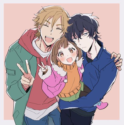 miri \\ kurusu kazuki \\ rei suwa \\ kazurei Buddy Daddies, 19 Days Characters, Anime Friendship, Mini Comic, Anime Family, Anime Reccomendations, Anime Shows, Anime Fanart, Anime Boy