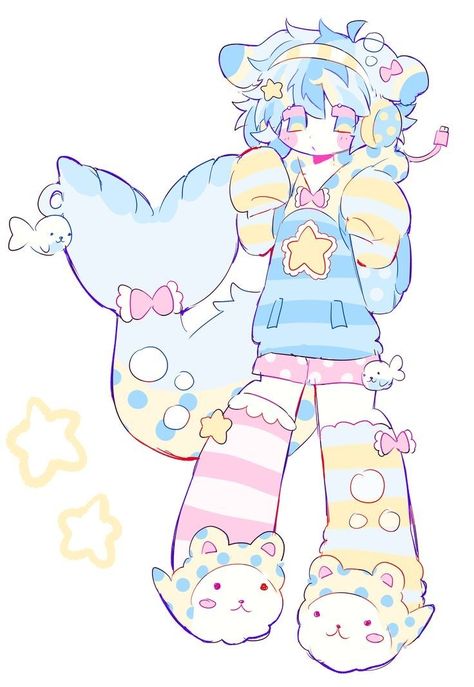 Fursona Names, Kawaii Artstyle, Soft Art Style, Kawaii Character Design, Cute Art Inspiration, Oc Adopts, Pretty Art Styles, Cute Artstyle, Cute Character Design