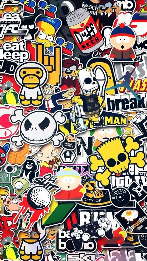 Sticker Bomb Wallpaper, Hiphop Graffiti, Images Pop Art, Whatsapp Wallpapers Hd, Graffiti Wallpaper Iphone, Iphone Wallpaper For Guys, Desain Quilling, Android Wallpaper Art, Android Wallpaper Vintage