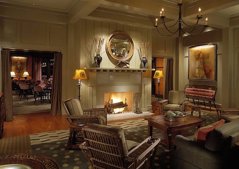 Resort Interior Design | Golf Club & Golf Clubhouse Interior Design | Luxury Interior Design | Atlanta, GA Clubhouse Interior Design, Clubhouse Interior, Resort Interior Design, Golf Clubhouse, Hotel Inn, Resort Interior, City Club, Wood Burning Stove, Commercial Design