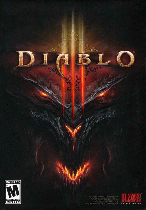 Diablo 3 Box Blizzard Diablo, Diablo Game, Video Game Posters, Gaming Posters, Blizzard Entertainment, Ps4 Games, Fantasy Games, Posters And Prints, Cover Art