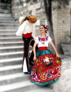 Feliz Cinco de Mayo!  (Traditional dress - China Poblana - from the state of Puebla) Mexican Attire, Mexico People, Mexico Dress, Mexican Folklore, Traditional Mexican Dress, Ballet Folklorico, Costumes Around The World, Mexican Textiles, Mexican Heritage