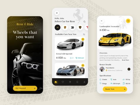 Car Rental App Ui Design by Codzgarage Infotech Pvt Ltd on Dribbble Rent A Car Design, Social App Design, Login Page Design, Calculator Design, Car Rental App, Car App, Car Ui, Rent Car, Ui Ux App