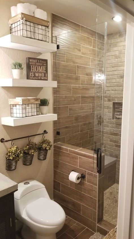 #storagehacks #storage #bathroomorganization Drømme Bad, Guest Ideas, Beautiful Bathroom Decor, Small Bathroom Interior, Bilik Air, Washroom Design, Restroom Decor, Small Bathroom Makeover, Bathroom Redesign