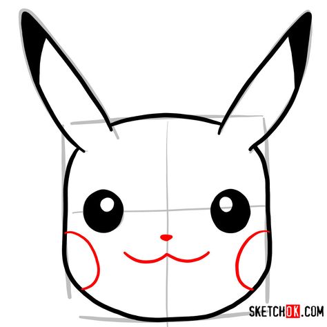 Pokemon Faces, Face Template, Baby Animal Drawings, Pokemon Universe, Pokemon Drawings, Guided Drawing, Drawing Tutorial, Animal Drawings, Amazing Art