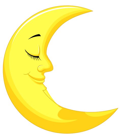 Moon Clip Art, Moon Clipart, About Moon, Moon Cartoon, Funny Morning Pictures, Yellow Moon, Moon Images, Clip Art Pictures, Art Moon