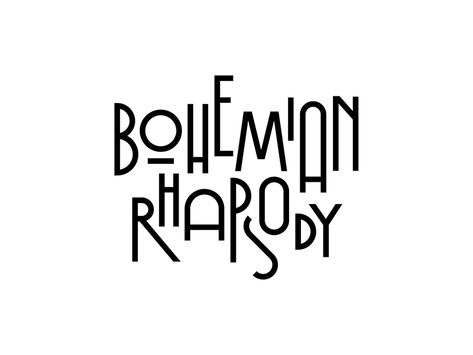 Bohemian Rhapsody type freddie mercury queen bohemian rhapsody illustration faelpt typedesign bespoke typography Boho Fonts Bohemian Style, Bohemian Rhapsody Tattoo, Bespoke Typography, Bohemian Typography, Bohemian Graphic Design, Boho Typography, Bohemian Font, Bohemian Branding, Bohemian Music