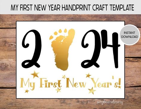 Tiny Toes, Big Memories: Baby Footprint Impressions Easter Footprint, Baby Art Crafts, Infant Art, Printable Craft Templates, Baby New Year, Footprint Craft, Baby Art Projects, Footprint Crafts, Milestone Pictures