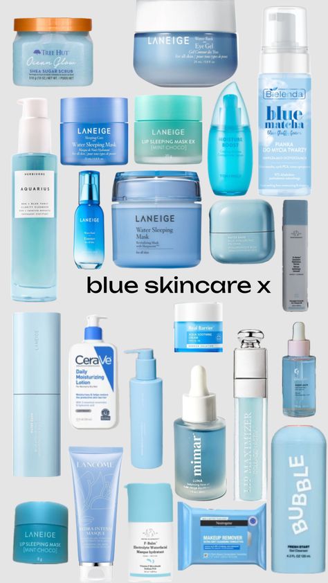 Blue Skin Care, Blue Skincare, Morning Cleanser, Rough Bumpy Skin, Sugar Scrub For Face, Blue Skin, Sephora Skin Care, Bumpy Skin, Pretty Skin Care