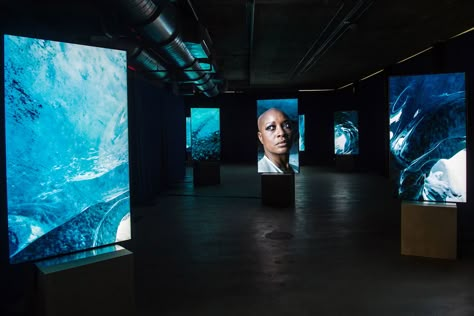 Isaac Julien’s latest video installation, Stones Against Diamonds, has been on quite a tour this year. A five-screen preview popped up at the Venice Biennale, a 10-screen presentation at Art Basel and a 15-screen walk-through version arrived at Art B... Isaac Julien, Modernist Architects, Ice Cave, Art Basel Miami, Wallpaper Magazine, Miami Art, Venice Biennale, Arts District, Video Installation