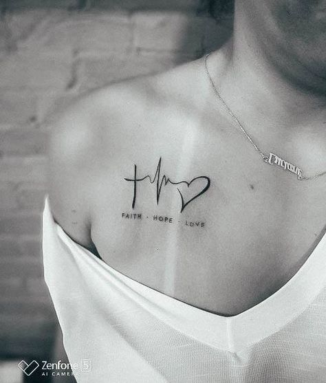 Top 100 Best Faith Hope Love Tattoos For Women - Corinthians Design Ideas Faith Love Hope Tattoos For Women, Faith Hope Love Tattoo Ideas For Women, Faith Tatoos Woman, Love Faith Hope Tattoo, Love Hope Faith Tattoo, Hope Faith Love Tattoo, God Is Love Tattoo, Hope Tattoos For Women, Faith Hope Love Tattoo Ideas