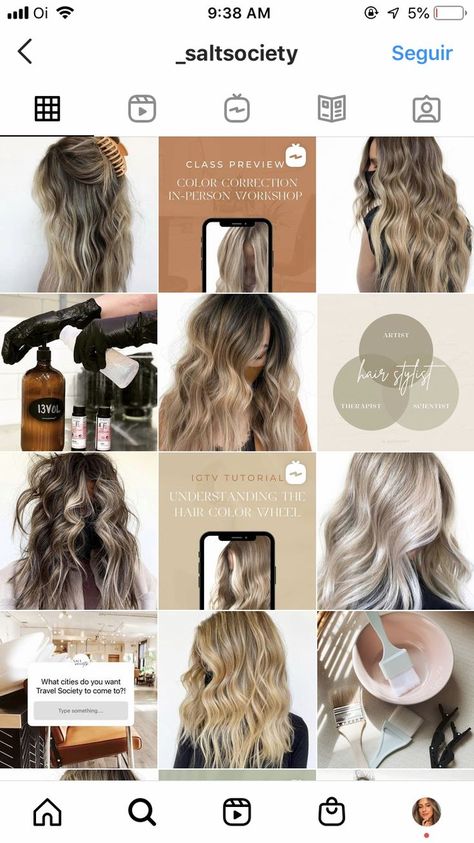 Instagram Theme Ideas Hairstylist, Instagram Feed Hair Stylist, Instagram Feed Ideas Hair Salon, Hair Extensions Instagram Feed, Meet Your Stylist, Hairdresser Instagram Ideas, Hair Dresser Instagram Feed, Hair Stylist Marketing Ideas, Content For Hairstylist