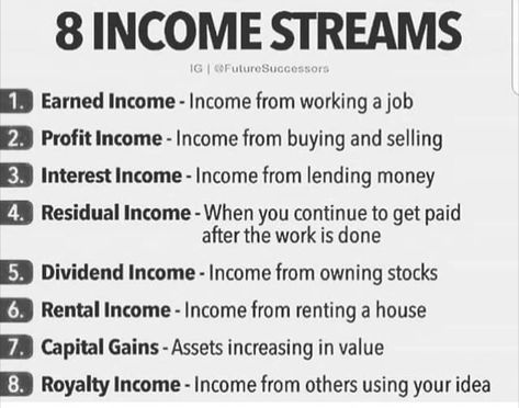 Source Of Income Ideas, Different Sources Of Income, Income Sources Make Money, Multiple Sources Of Income Ideas, Multiple Source Of Income, Sources Of Income Ideas, How To Create Multiple Streams Of Income, Multiple Income Streams Ideas, Multi Streams Of Income