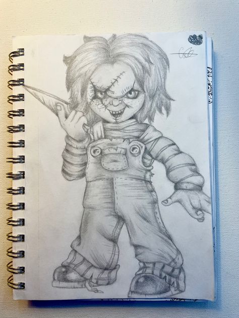 Chucky Sketch, Movie Sketches, Chucky Drawing, Horror Drawing, Wallpaper Ios, Iphone Wallpaper Ios, Scary Movie, Scary Movies, Art Drawings Sketches