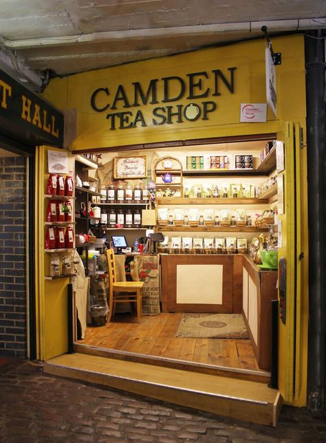 Pop Up Tea Shop, Tea Store Design, Store Front Ideas, Tea Boutique, House Moodboard, Tea Restaurant, Farm Road, Camden Market, Herb Shop