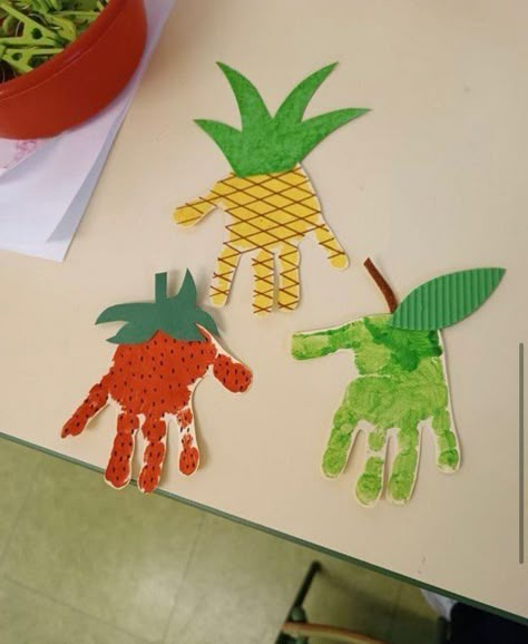 Fruits And Vegetables Arts And Crafts, Fruit And Veggie Art For Toddlers, Healthy Food Activities For Preschool Crafts, Fruit Craft Preschool, Fruit Activity For Toddlers, Fruit Art And Craft For Preschool, Fruits And Vegetables Crafts Preschool, Fruit And Veggie Crafts For Preschoolers, Nutrition Art For Toddlers